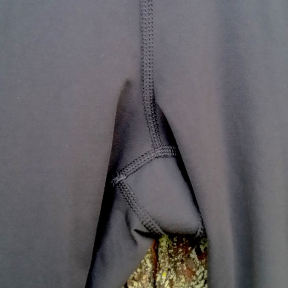 LULULEMON ATHLETICA Cropped Leggings Blk+Grey - Picture 6 of 6